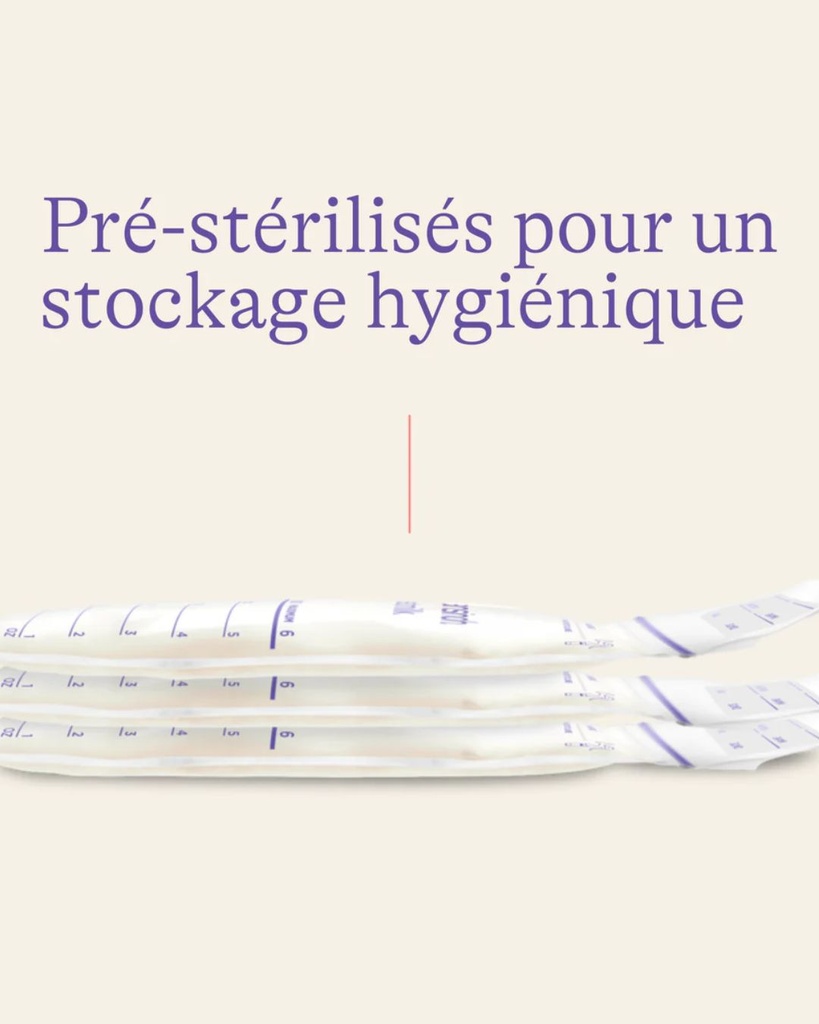 Sachets pour lait maternel