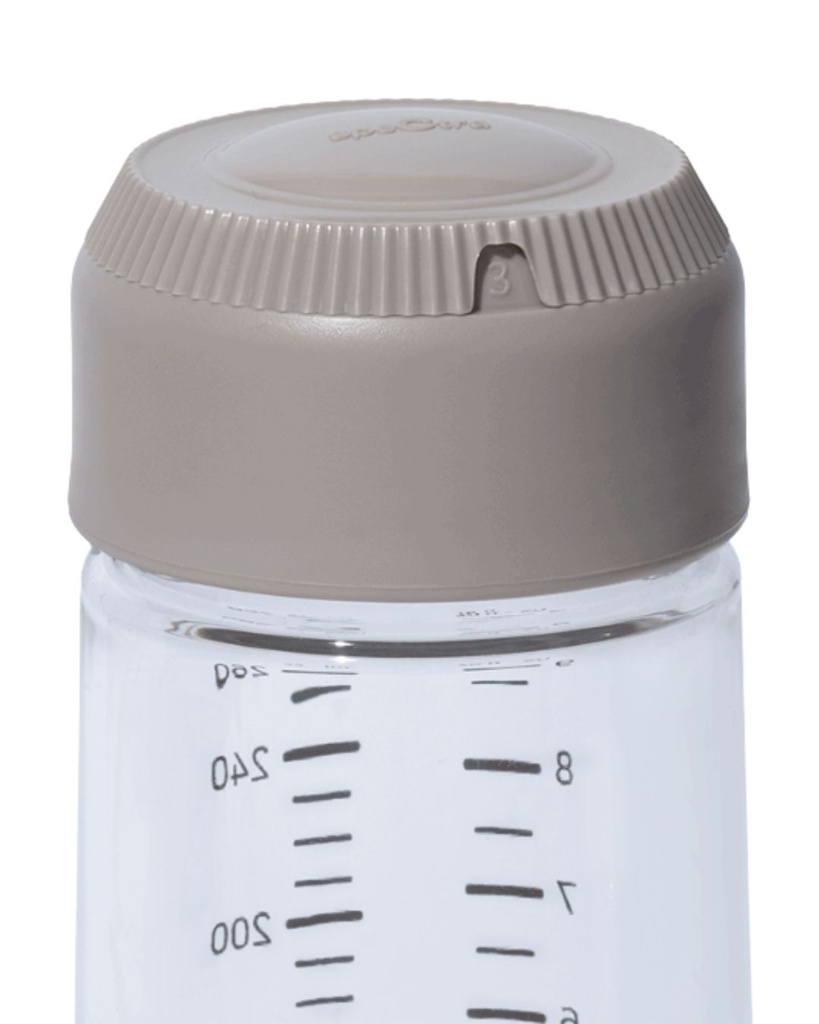 Flacon (160ml) + Tétine + Couvercle Date